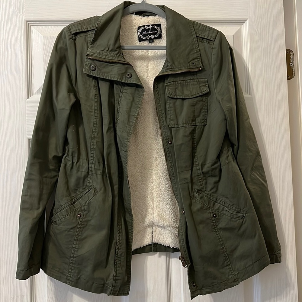 Jacket with fur inside